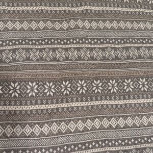 Boll and Branch Fair Isle Knit Pattern Scarf/Wrap